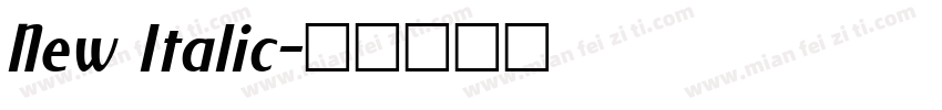 New Italic字体转换